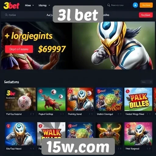 Variedade de jogos disponíveis no site 3l bet